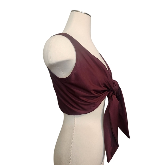 EUC HACKWITH DESIGN HOUSE REVERSIBLE SWIM TOP SZ L - Picture 8 of 13